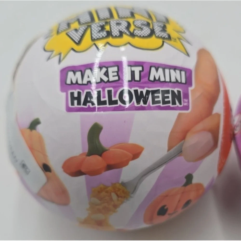 MGA Miniverse Make It Mini Food & Halloween Surprise Balls Lot of 2 NEW Sealed